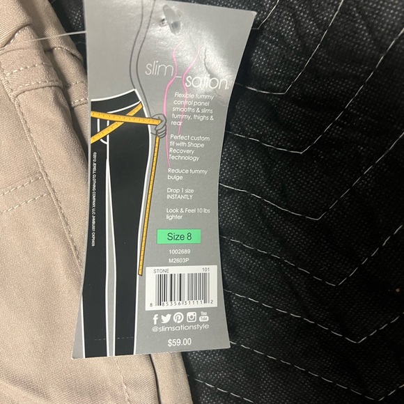 Slim-sation size 8 capris (never worn) - Picture 5 of 6